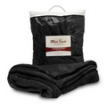 Mink Touch Luxury Blanket 50"X60"-- Black -- (Embroidered) ***FREE RUSH***